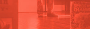 red banner of floor