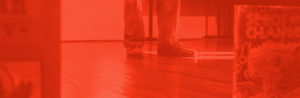 red banner of floor